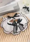 Beyaz Renk Kurdele Figürlü Tül Detaylı Ayarlanabilir  Kedi/ Köpek Tasması