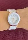 Beyaz Renk Silikon Kordonlu Kadın Saat