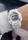Beyaz Renk Silikon Kordonlu Kadın Saat