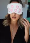 Beyaz Renk Yıldız Figürlü Peluş Uyku Bandı