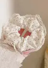 Beyaz Ve Mavi Renk Puantiyeli Simit Toka