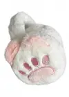 Beyaz Ve Pembe Renk Pati Figürlü Peluş Kulaklık