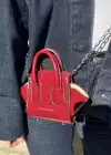 Bordo Renk Deri Kadın Çanta