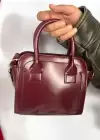 Bordo Renk Kadın Deri Çanta