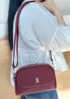 Bordo Renk Kadın Deri Çanta