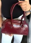 Bordo Renk Kadın Deri Çanta