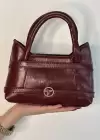 Bordo Renk Kadın Deri Çanta