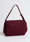 Bordo Renk Süet Kadın Çanta
