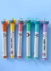 Canavar Figürlü 6lı Fosforlu Kalem Set