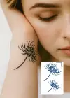 Çiçek Figürlü 12 Saat Sonra Kararan Geçici Dövme Tattoo