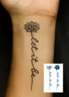 Çiçek Figürlü 12 Saat Sonra Kararan Geçici Dövme Tattoo