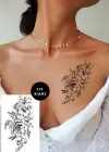 Çiçek Figürlü 12 Saat Sonra Kararan Geçici Dövme Tattoo