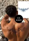 Çiçek Figürlü 12 Saat Sonra Kararan Geçici Dövme Tattoo