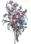 Çiçek Figürlü Mini Dövme Tattoo