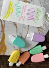 Dondurma Figürlü 6lı Fosforlu Kalem Set
