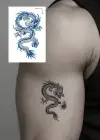 Ejderha Figürlü 12 Saat Sonra Kararan Geçici Dövme Tattoo