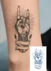 El Figürlü 12 Saat Sonra Kararan Geçici Dövme Tattoo