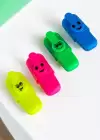 Emoji Figürlü 4lü Fosforlu Kalem Set