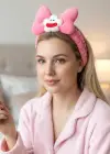Fuşya Renk Canavar Figürlü Peluş Saç Bandı
