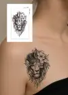 Geçici Aslan Figürlü Mini Dövme Tattoo
