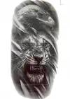 Geçici Aslan Ve Kartal Figürlü Dövme Tattoo