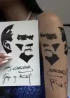 Geçici Atatürk İmza Dövme Tattoo