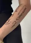 Geçici Atatürk İmza Dövme Tattoo