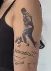 Geçici Atatürk İmza Dövme Tattoo