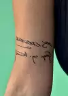 Geçici Atatürk İmza Mini Dövme Tattoo