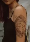 Geçici Baykuş Dövme Tattoo