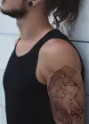 Geçici Baykuş Dövme Tattoo