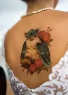 Geçici Baykuş Dövme Tattoo