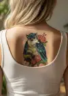 Geçici Baykuş Dövme Tattoo