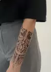 Geçici Baykuş Figürlü Dövme Tattoo