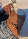 Geçici Çiçek Figürlü Dövme Tatto