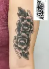 Geçici Çiçek Figürlü Dövme Tattoo