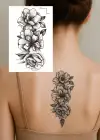 Geçici Çiçek Figürlü Dövme Tattoo