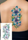 Geçici Çiçek Figürlü Dövme Tattoo