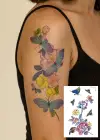 Geçici Çiçek Figürlü Dövme Tattoo