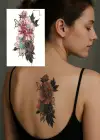 Geçici Çiçek Figürlü Dövme Tattoo
