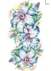 Geçici Çiçek Figürlü Dövme Tattoo