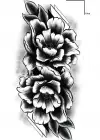 Geçici Çiçek Figürlü Dövme Tattoo