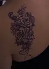 Geçici Çiçek Figürlü Dövme Tattoo
