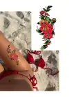 Geçici Çiçek Figürlü Dövme Tattoo