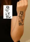 Geçici Çiçek Figürlü Mini Dövme Tattoo