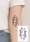 Geçici Çiçek Figürlü Mini Dövme Tattoo