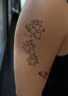 Geçici Çiçek Figürlü Mini Dövme Tattoo