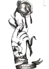 Geçici Çiçek Figürlü Mini Dövme Tattoo
