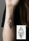 Geçici Dalga Figürlü Mini Dövme Tattoo