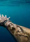 Geçici Deniz Kızı Dövme Tattoo